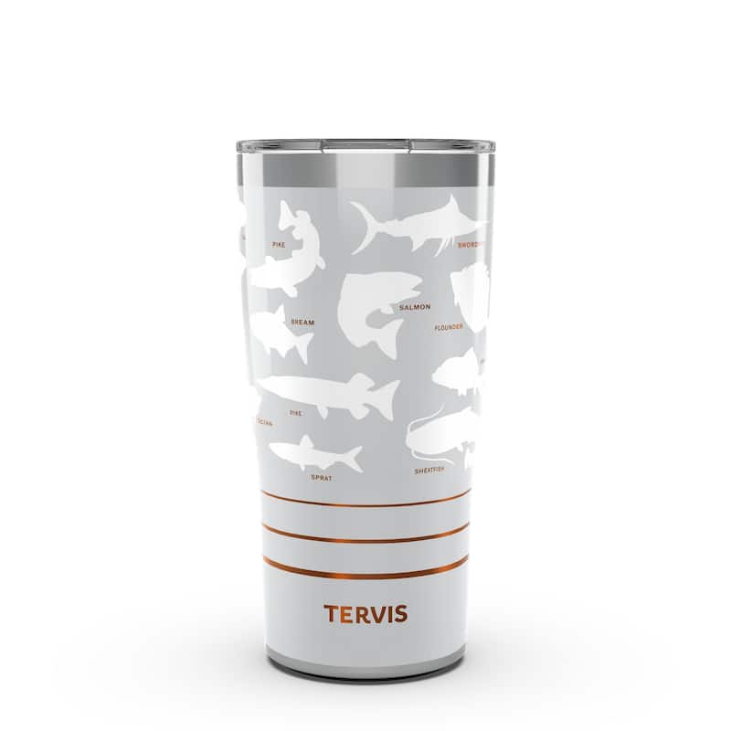 Tervis Traveler Fishing Fish Finder Triple Walled Insulated Travel Tumbler, Stainless Steel - 20oz