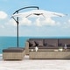 preview thumbnail 1 of 56, Weller 10-foot Offset Cantilever Hanging Patio Umbrella