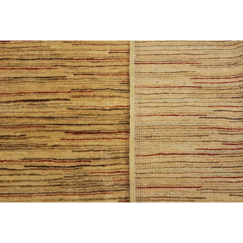 Boho Earthline Gabbeh Hand Knotted Wool Area Rug