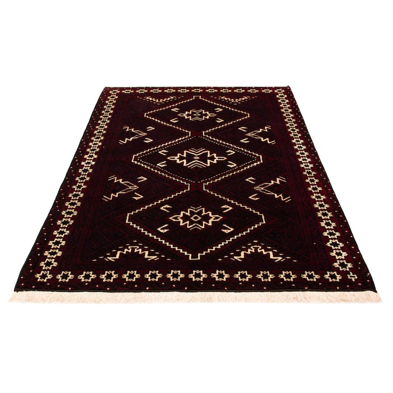 ECARPETGALLERY Hand-knotted Melis Red Wool Rug - 7'1 x 10'1