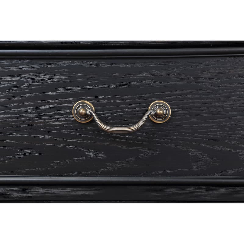 Celina Traditional Wood 5-drawer Bedroom Chest Black