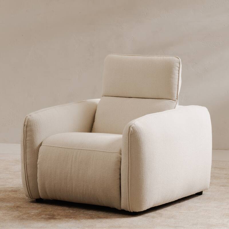 NADAAL STUDIOS Yarrow, Power Recliner Chair, Polyester Upholstery, High-Density Foam Cushions, Dusk Grey