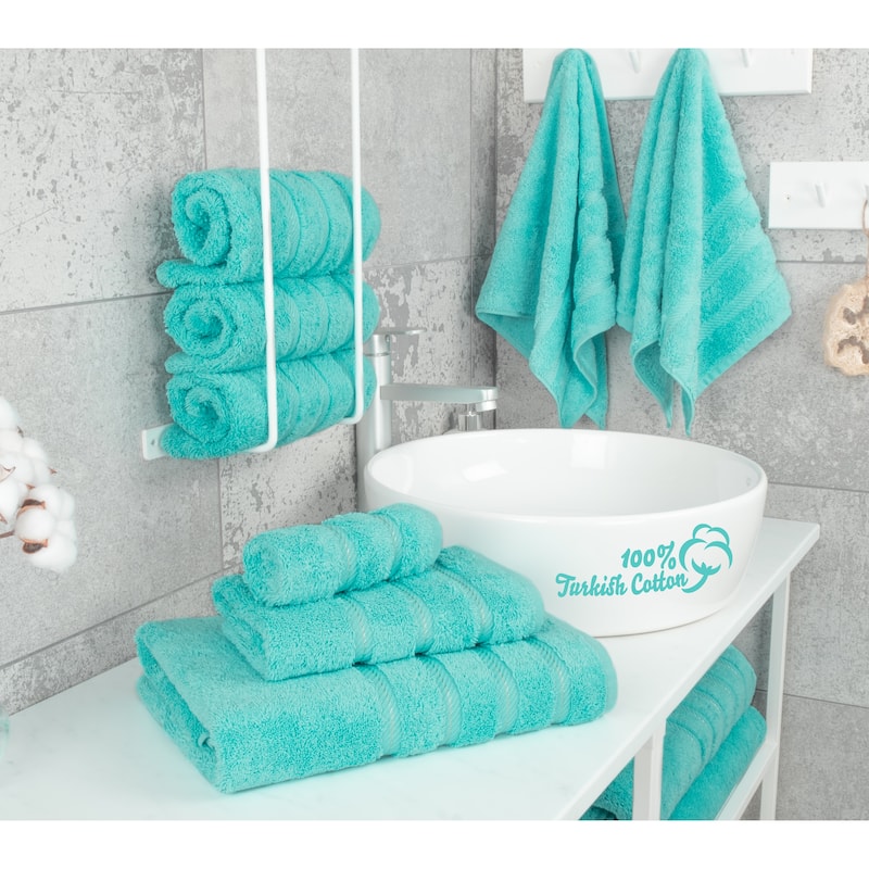 American Soft Linen 6 Piece Turkish Cotton Bath Towel Set