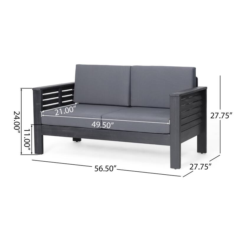 Loveseat and Coffee Table Set with Cushions