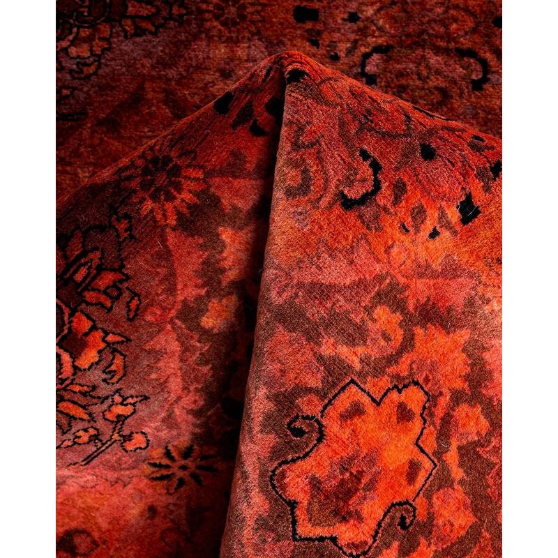 Fine Vibrance One-of-a-Kind Hand-Knotted Area Rug - Pink, 5' 1" x 5' 1" - 5' 1" x 5' 1"
