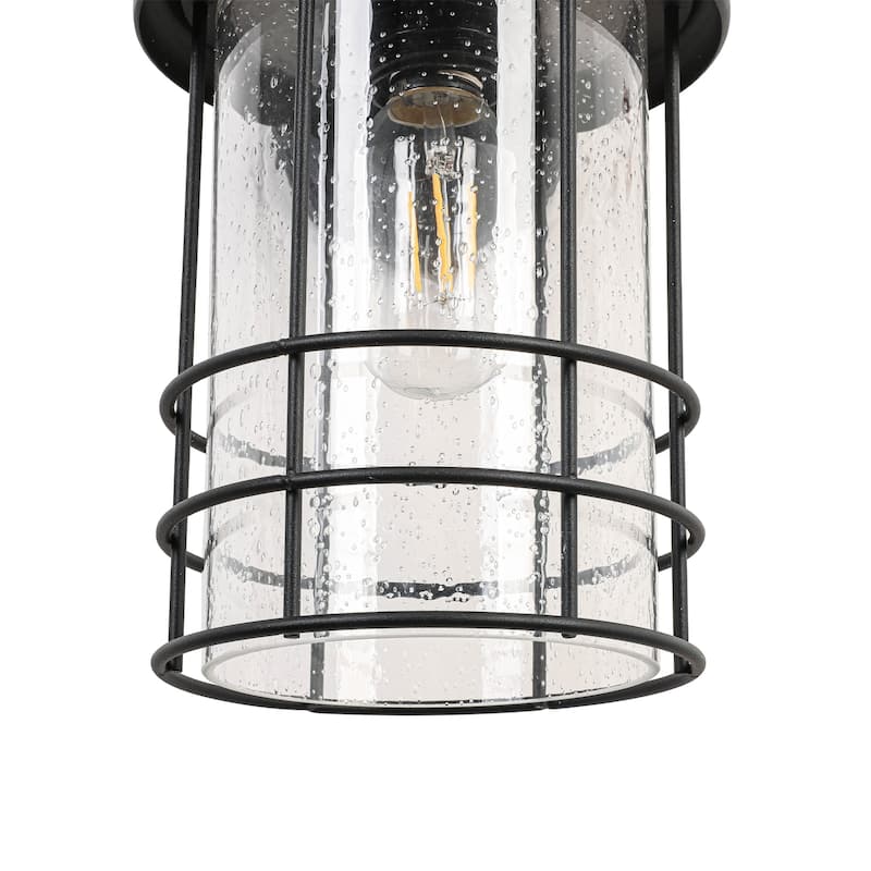 Outdoor Black Wall Sconce with Rustproof and Waterproof Design