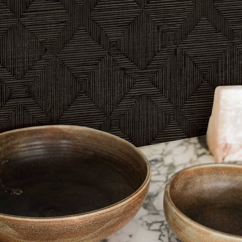 Tempaper Hoffmann Faux Sisal Textured Peel and Stick Wallpaper by Jeremiah Brent