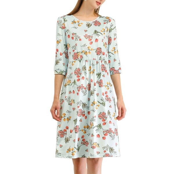 light blue loose dress