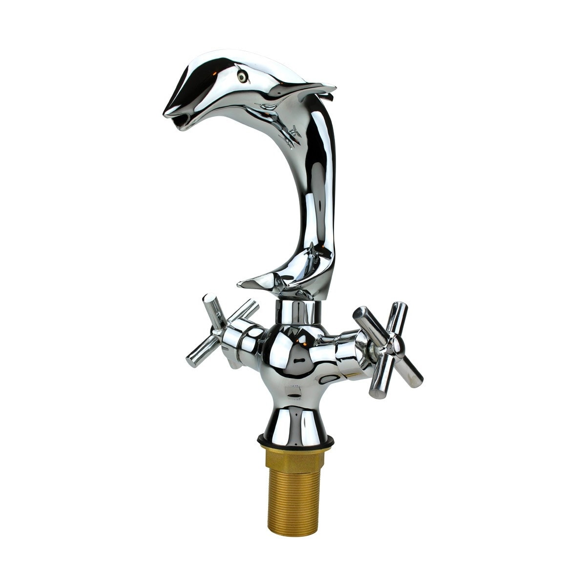 Dolphin Sink Faucet Lever handle Chrome Finish Free Shipping Drain Included 