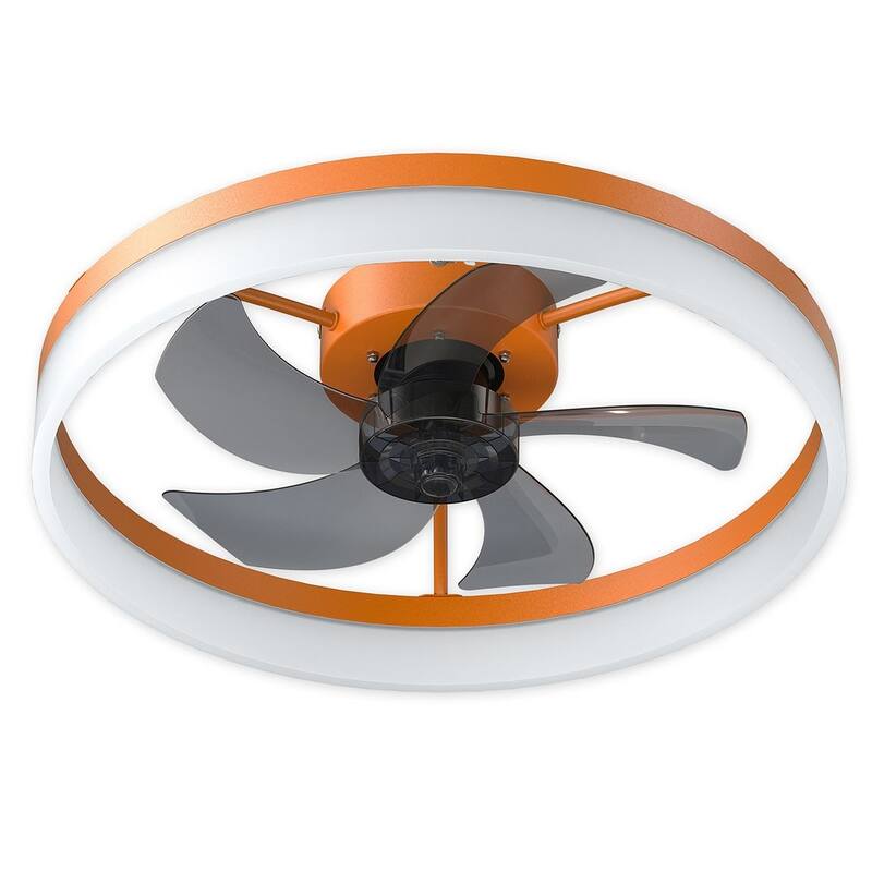 Modern Dimmable LED Recessed Mount Ceiling Fan Light with Remote Control
