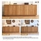 preview thumbnail 35 of 71, Wave Textured Modern Sideboard Cabinet