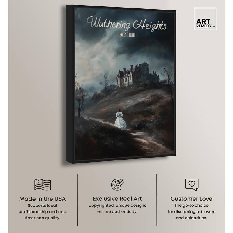 Wuthering Heights Cover Canvas by Art Remedy