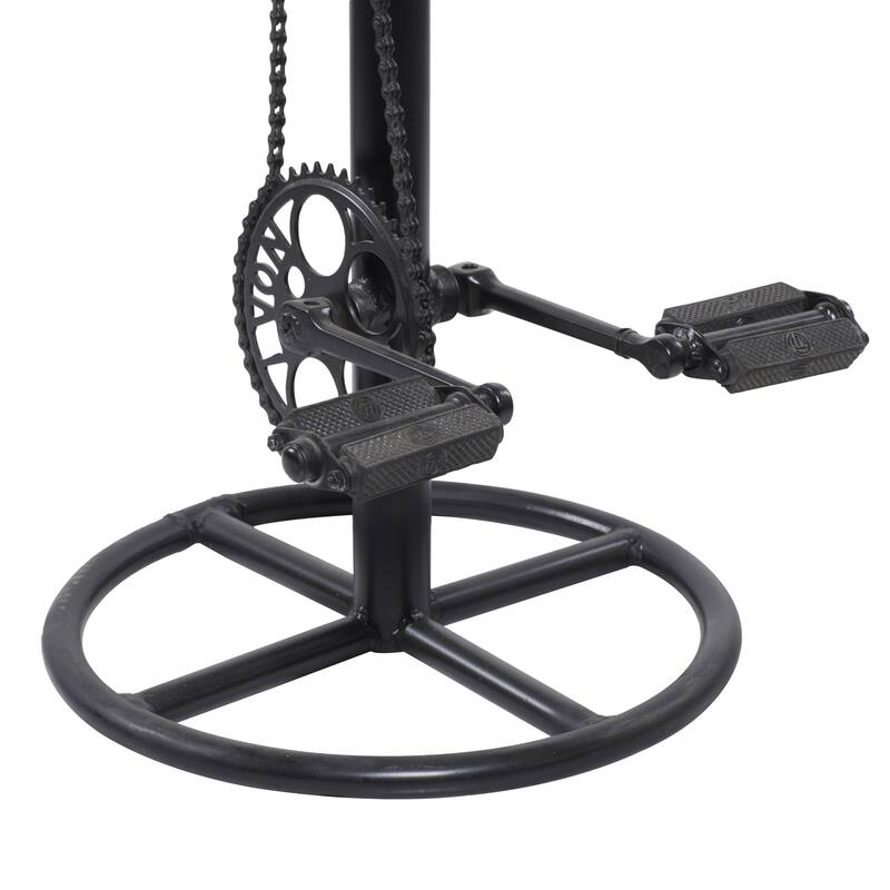 Metal Bike Counter Stool with Pedals - Brown - Roche River Decor