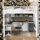 preview thumbnail 2 of 12, Modern Full Size Metal Loft Bed with Bookcase,Desk and Cabinet and Storage Functions For Bedroom