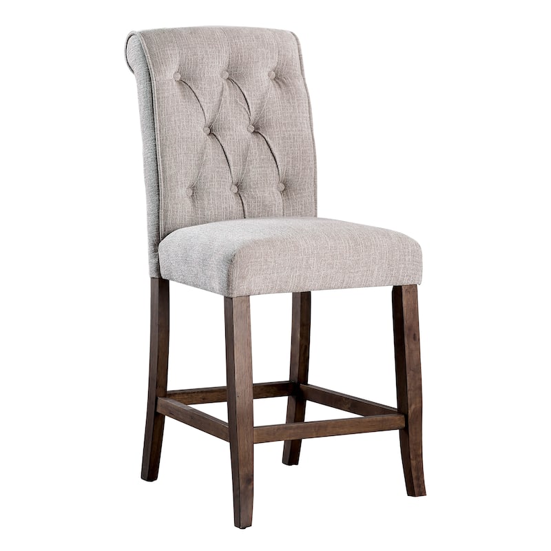 Sheila Rustic Chenille Counter Height Chair (Set of 2) by Furniture of America