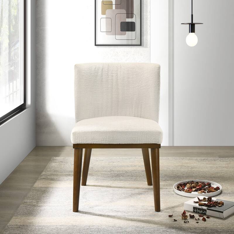 Dublinia Mid-Century Upholstered Fabric Dining Chair (Set of 2)