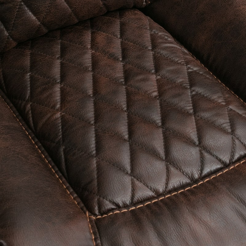 Ebello Leather Electric Power Recliner with Comfortable Footrest for Living Room