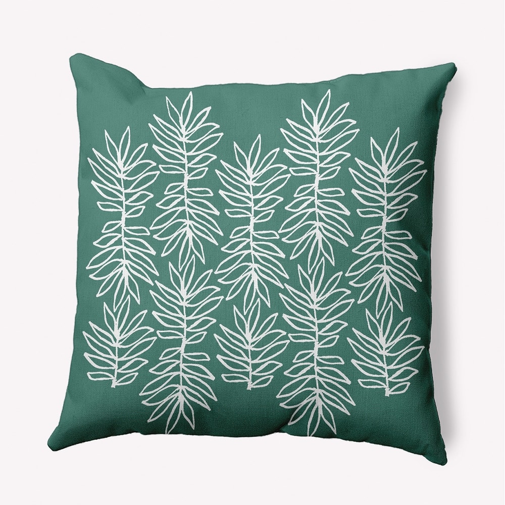 Leafy Branch Indoor/Outdoor Throw Pillow