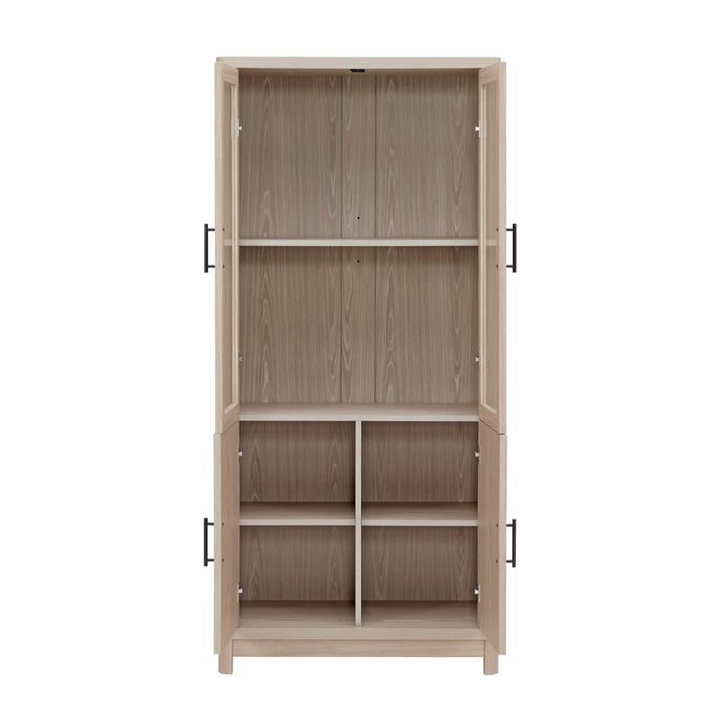 Manhattan Comfort Mid Century Modern Jodie Bookcase with Adjustable Shelves