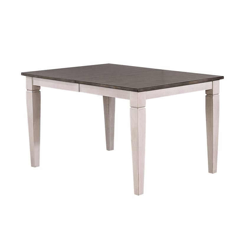 Loft Ash & Stormy White Contemporary Ladderback 7-Piece Dining Set