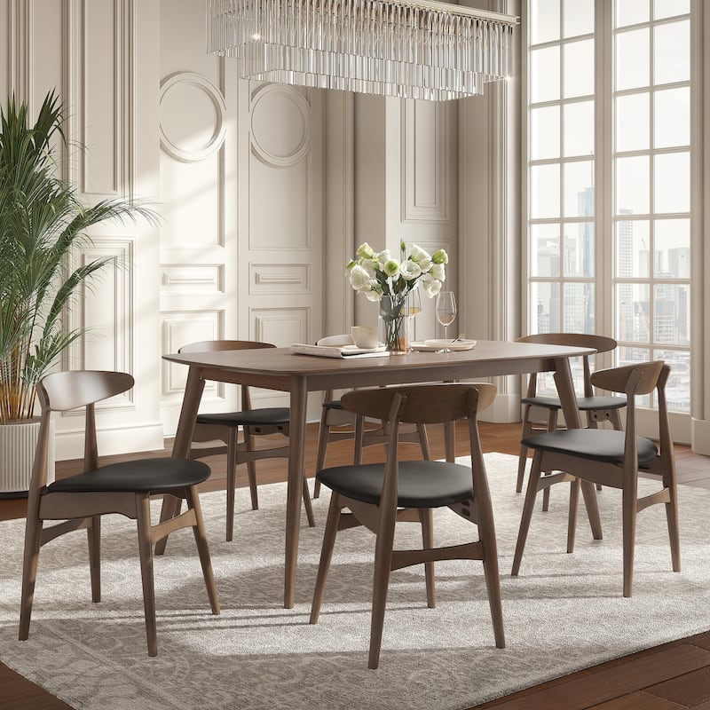 Ribe Mid-Century Modern Tapered Dining Set