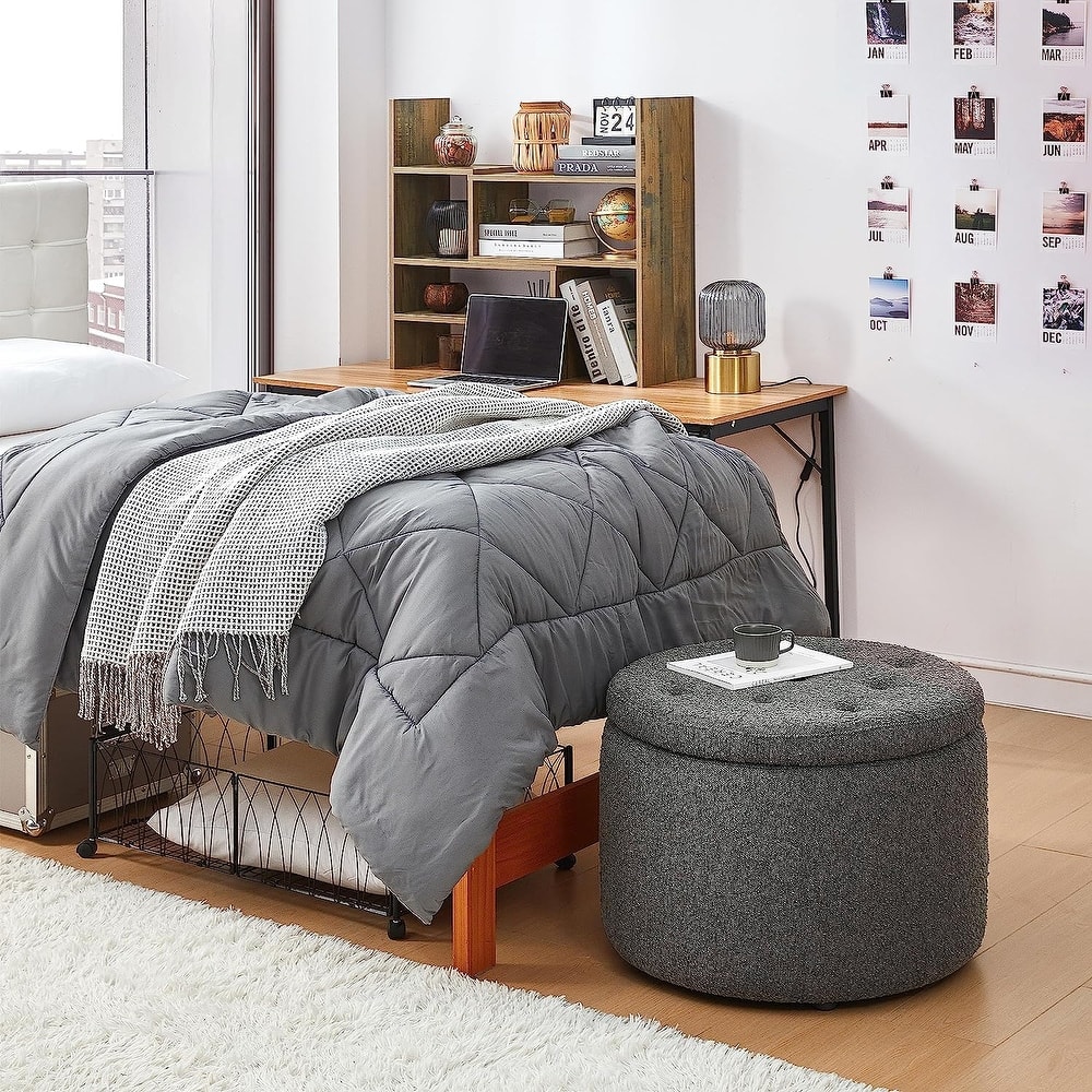 2East Storage Comfort Seat Ottoman by DormCo