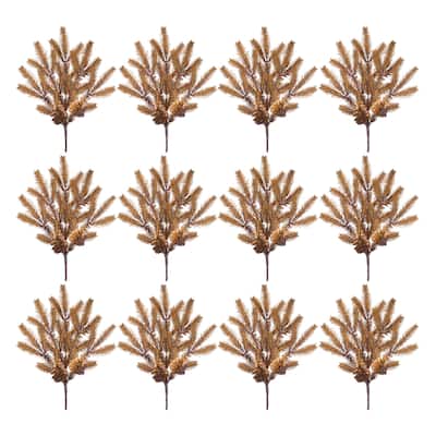 Set of 12 Pine Artificial Christmas Sprays 20.5"