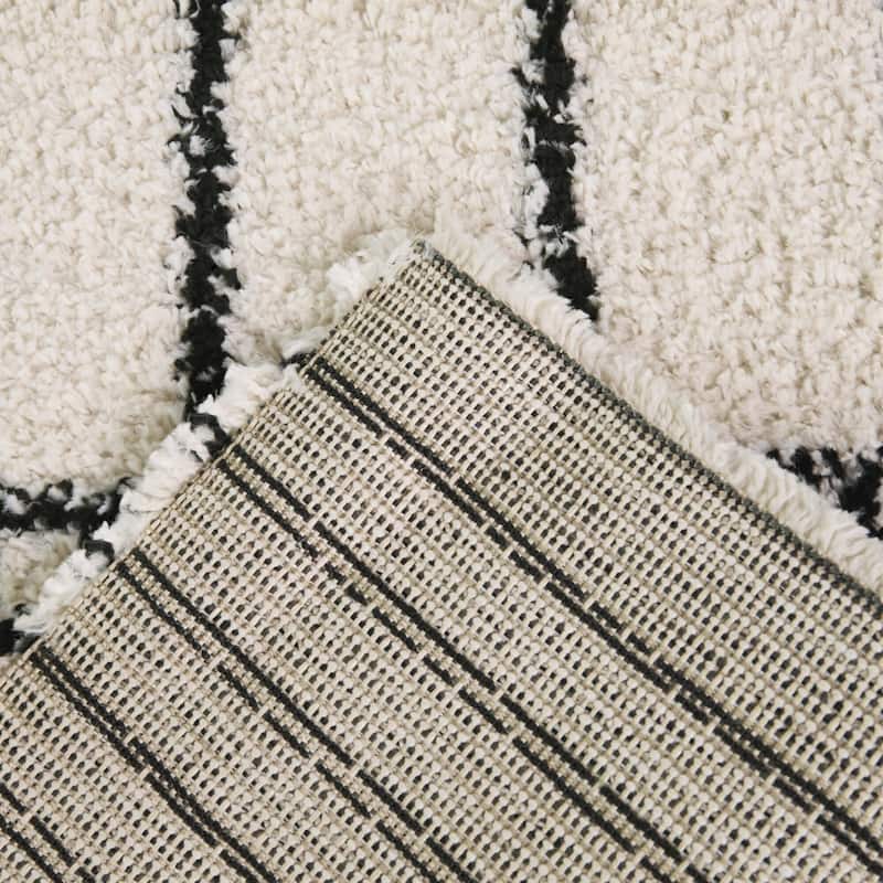 Seraphina Modern Stripe Shag Area Rug