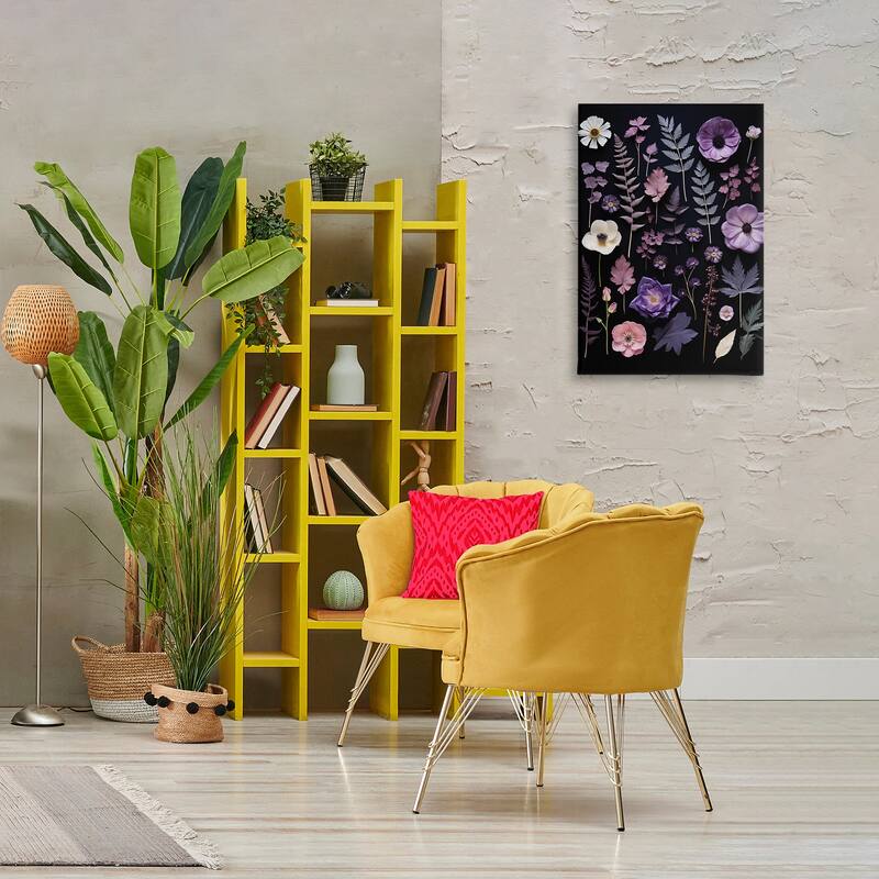 Stupell Mixed Purple Toned Flowers Canvas Wall Art Design By Heidi Kuntz