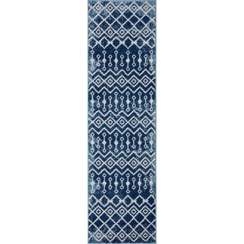 Gematria Moroccan Geometric Indoor Area Rug