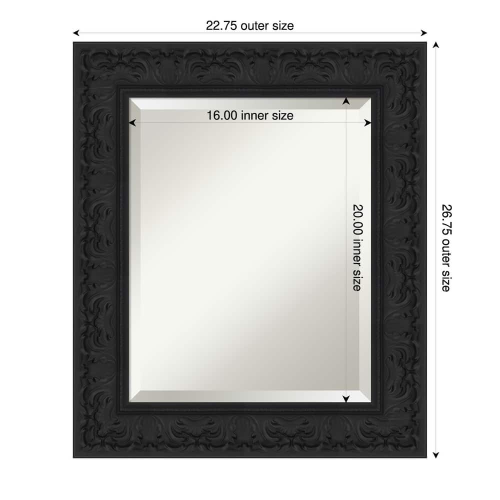 Luxe Beveled Framed Wall Mirror