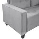 preview thumbnail 5 of 5, Morden Living Room Sofa Set with Upholstered Loveseat and 3-Seat Sofa for Home or Office (2+3 Seat), Light Grey - 2+3 Seat