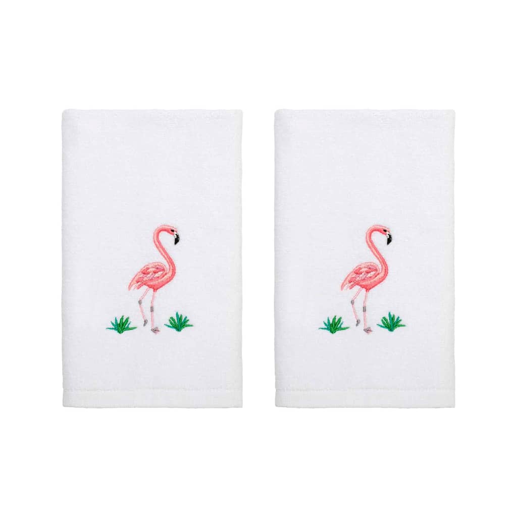 Avanti Flamingo Paradise 2-Pack Fingertip Towel Set - Fingertip Towel 2pk Set