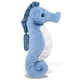 preview thumbnail 1 of 5, DolliBu Blue Seahorse Super Soft Stuffed Animal for Kids and Adults - 12 inches