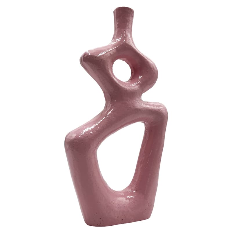12 Inch Tall Decorative Handmade Aluminum Gourd Flower Vase