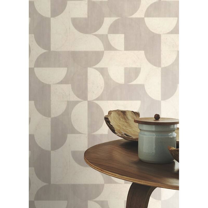 Advantage Barcelo Light Grey Circles Wallpaper