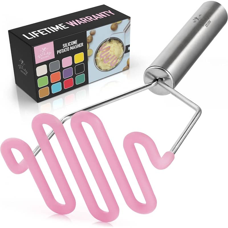 Zulay Kitchen Non-Scratch Potato Masher Kitchen Tool