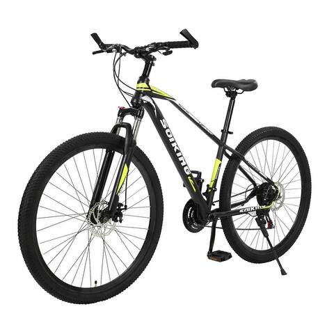 29-Inch 21-Speed High Carbon Steel, Front And Rear Disc Brake Mountain Bike - 72x24.4x42in