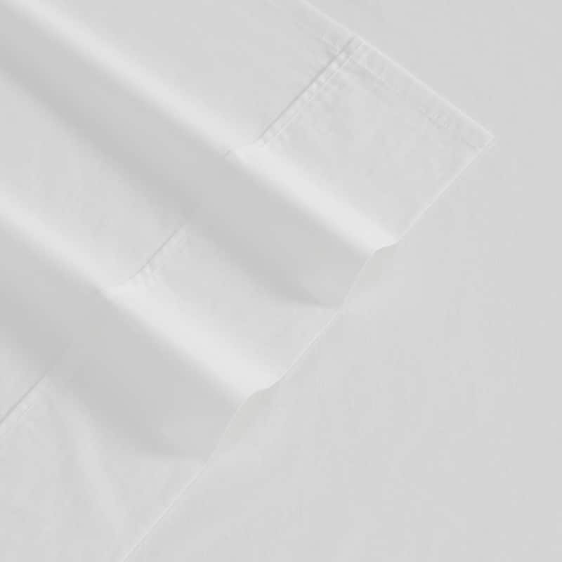 Eddie Bauer Brushed Percale Solid Cotton Sheet Set