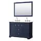 Option Dark Blue / White Quartz Top / Polished Chrome