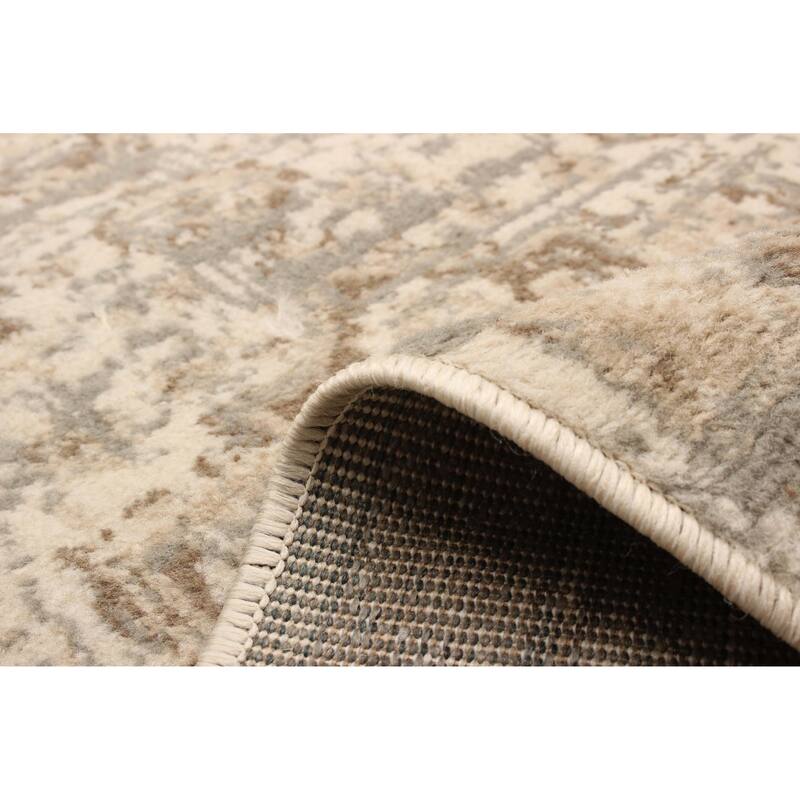 ECARPETGALLERY Machine Woven Priya Grey Area Rug