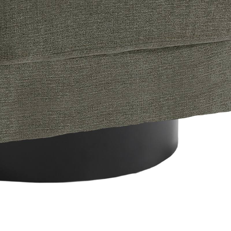 Modern Round Swivel Accent Chair Set of 2 Barrel Chair for Living Room