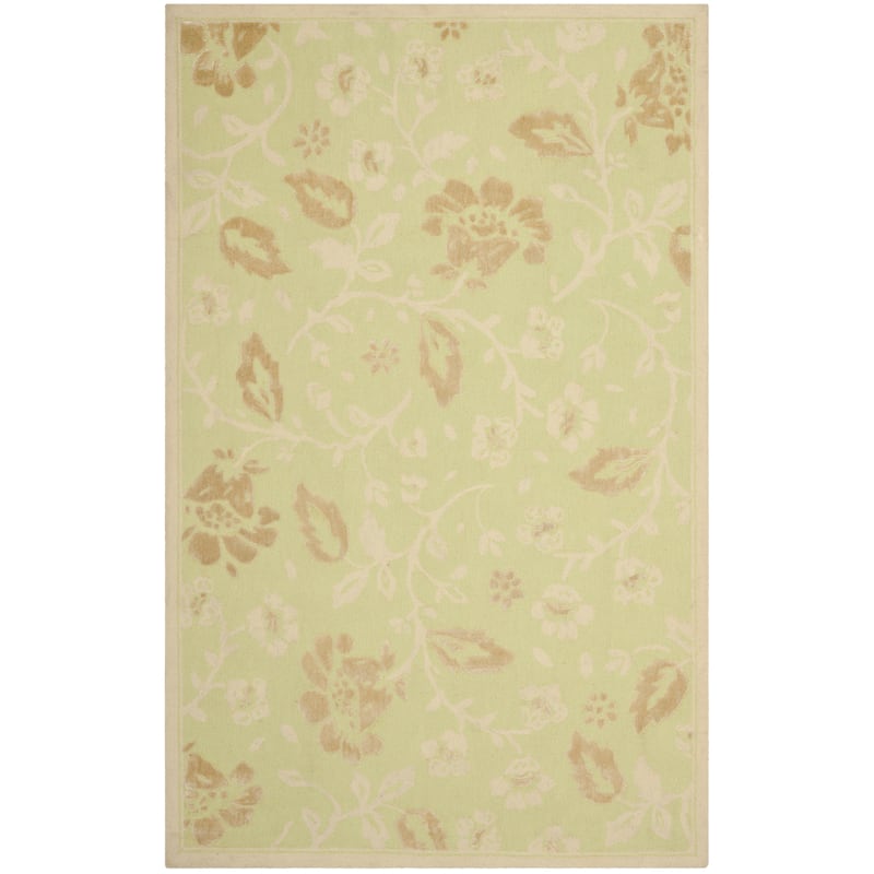 SAFAVIEH Handmade Sunetra Modern Wool Rug - 4' x 6' - Green/Brown