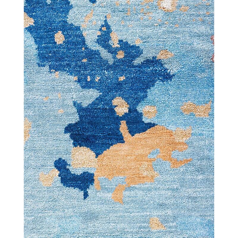 Ikat One-of-a-Kind Hand-Knotted Area Rug, Multicolor - 9' 2" x 12' 1"