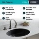 preview thumbnail 5 of 4, Lexicon Platinum V210 Quartz Composite Oval Vanity Sink - Galaxy Black