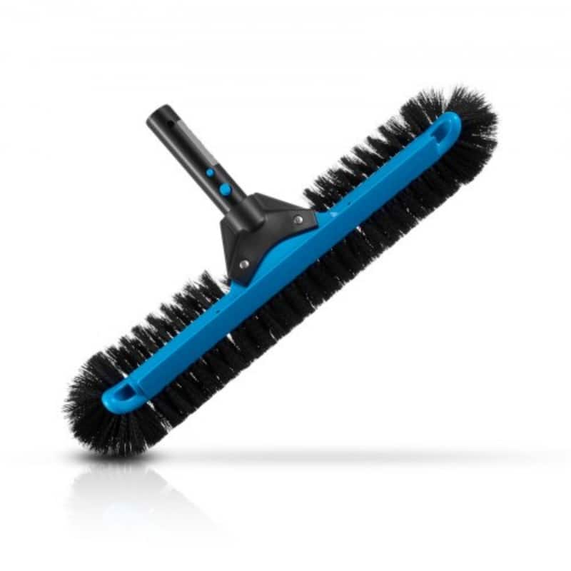 20 Inch Pool Corner Step Brush with High-Density Nylon Bristles and Rust-Resistant Aluminum Handle - 19.69 x 9.45 x 3.54 in
