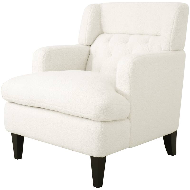 Nabo Modern Fabric Accent Chair with Cushion Back by Christopher Knight Home