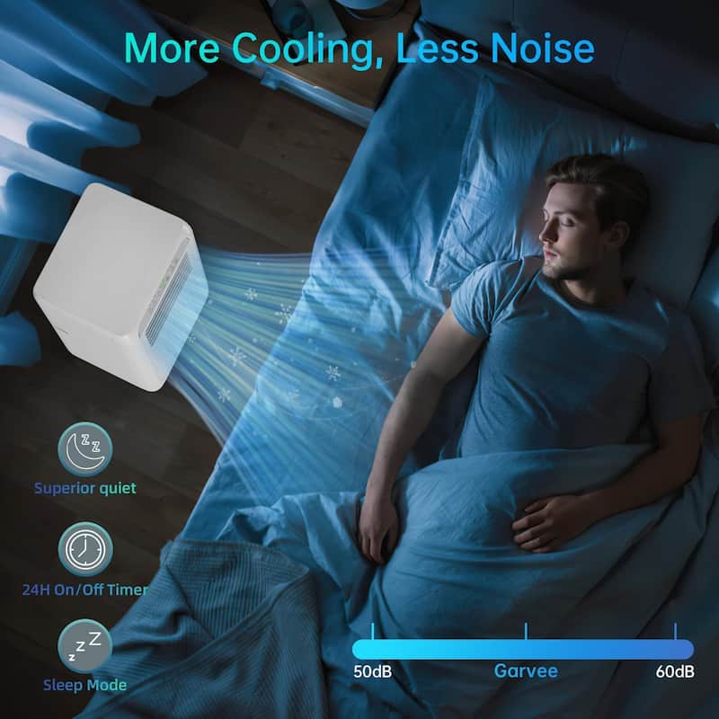 8000 BTU Portable Air Conditioner - Remote Control & Window Kit