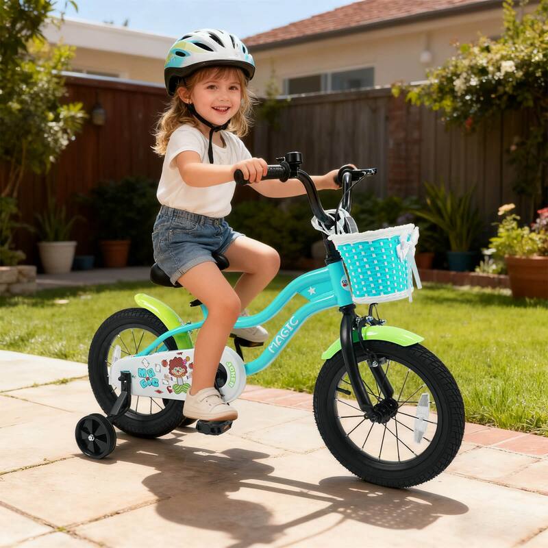 Costway 12”/14”/16”/18” Kids Bike with Training Wheels, Basket, Hand & - See Details