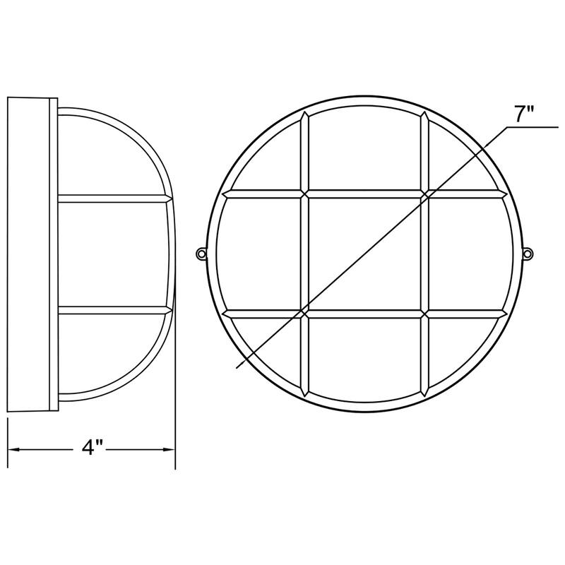 Access Lighting Nauticus 1-light Round 7 inch Bulkhead
